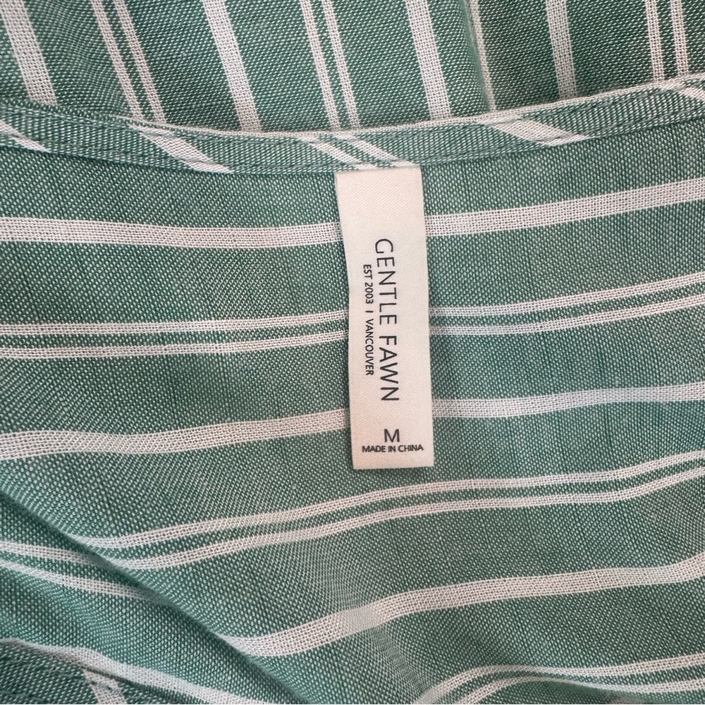 Gentle Fawn Green Striped Midi Dress - Picture 15 of 16